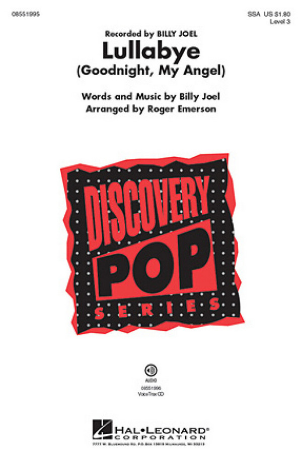 Billy Joel, Lullabye (Goodnight, My Angel)&nbsp;&nbsp;VoiceTrax CD&nbsp;&nbsp;CD