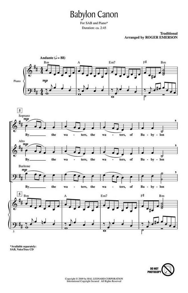 Babylon Canon&nbsp;&nbsp;Chor&nbsp;&nbsp;CD