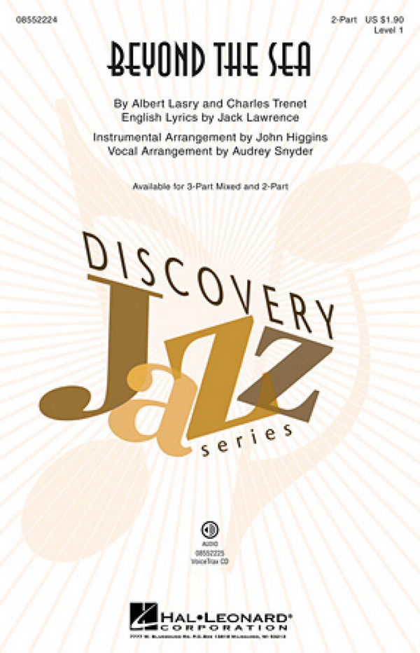 Albert Lasry_Charles Trenet, Beyond the Sea&nbsp;&nbsp;2-Part Choir&nbsp;&nbsp;Chorpartitur