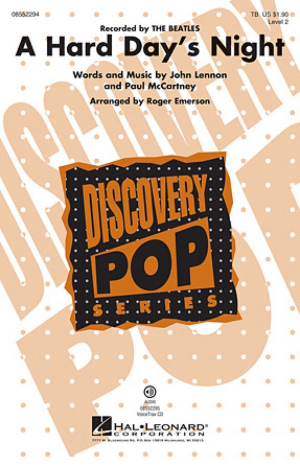 A Hard Day's Night&nbsp;&nbsp;Vocal&nbsp;&nbsp;Chorpartitur