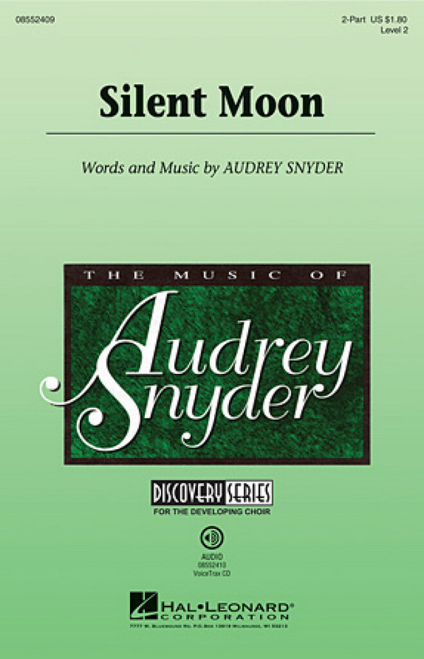 Audrey Snyder, Silent Moon&nbsp;&nbsp;2-Part Choir&nbsp;&nbsp;Chorpartitur