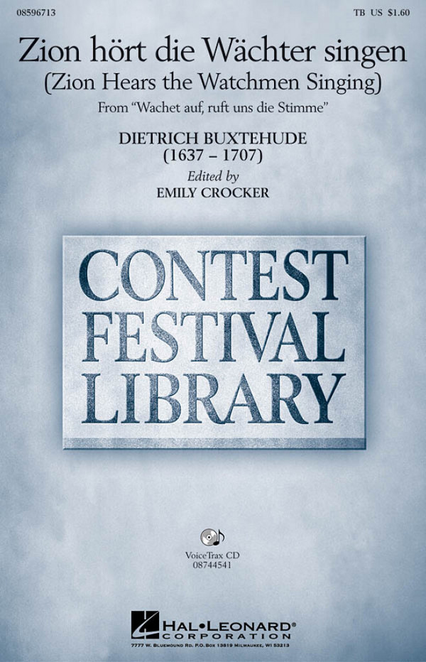 Zion hört die Wächter singen &nbsp;&nbsp;für Männerchor (TB) und Klavier&nbsp;&nbsp;Chorpartitur