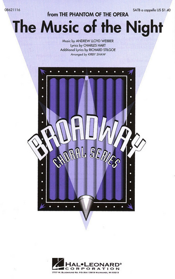 Andrew Lloyd Webber, The Music of the Night&nbsp;&nbsp;SATB a Cappella&nbsp;&nbsp;Chorpartitur