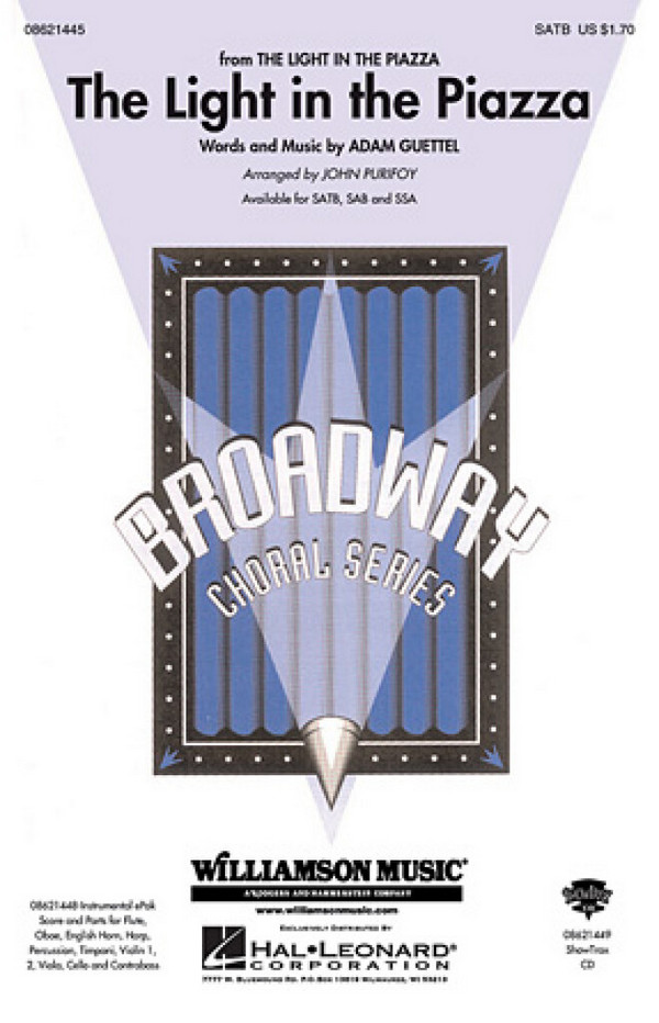 Adam Guettel, The Light in the Piazza&nbsp;&nbsp;SATB&nbsp;&nbsp;Chorpartitur