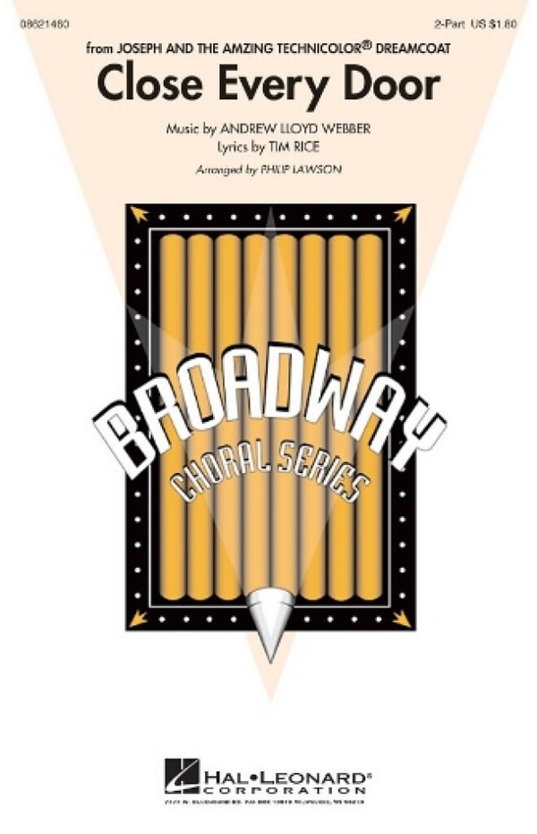Andrew Lloyd Webber, Close Every Door&nbsp;&nbsp;2-Part Choir&nbsp;&nbsp;Chorpartitur