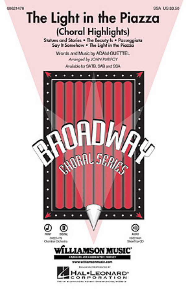 Adam Guettel, The Light in the Piazza&nbsp;&nbsp;SSA&nbsp;&nbsp;Chorpartitur