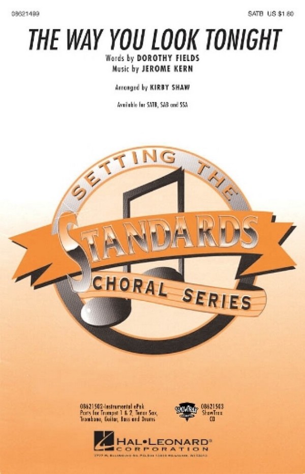 The Way You Look Tonight&nbsp;&nbsp;for female choir (SSA) and piano&nbsp;&nbsp;choral score