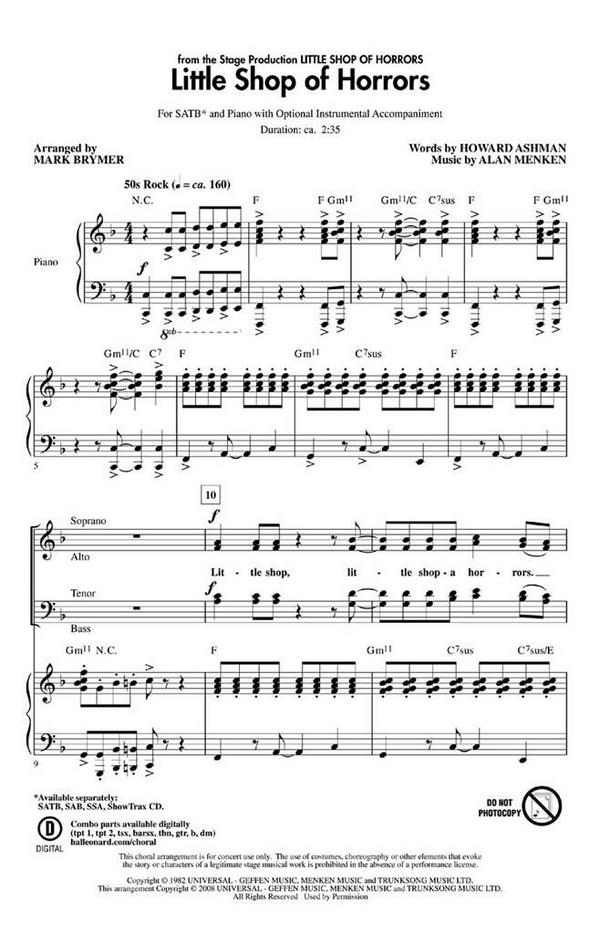 Alan Menken_Howard Ashman, Little Shop Of Horrors&nbsp;&nbsp;Chor&nbsp;&nbsp;CD