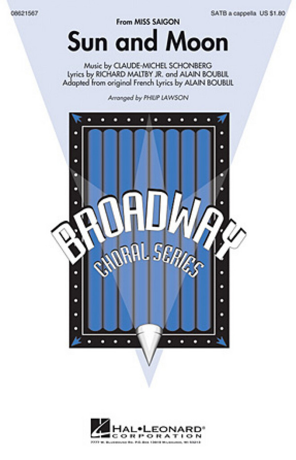 Alain Boublil_Claude-Michel Schönberg_Richard Maltby Jr., Sun and Moon&nbsp;&nbsp;SATB a Cappella&nbsp;&nbsp;Chorpartitur
