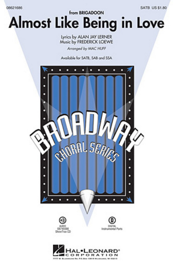 Almost Like Being in Love&nbsp;&nbsp;SSA&nbsp;&nbsp;Chorpartitur