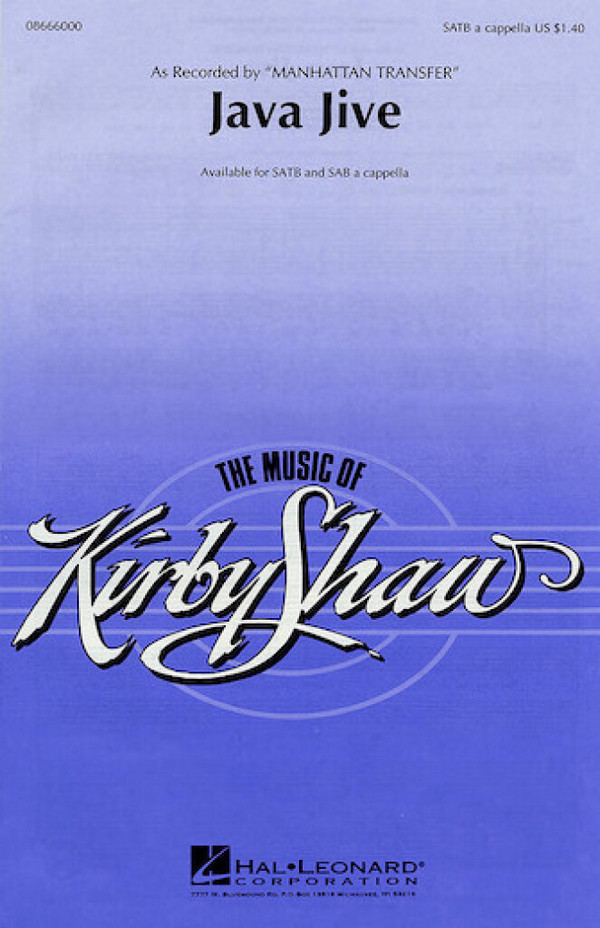 Ben Oakland_Milton Drake, Java Jive&nbsp;&nbsp;SAB&nbsp;&nbsp;Chorpartitur