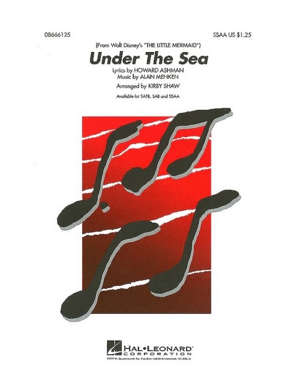 Under The Sea  for female choir (SSAA) a cappella  choral score