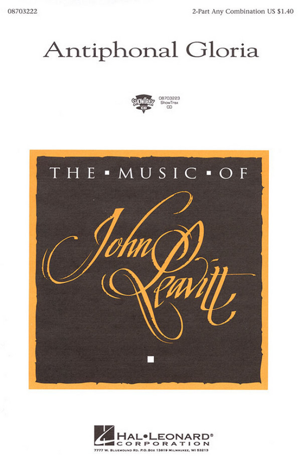 Antiphonal Gloria&nbsp;&nbsp;2-Part Choir&nbsp;&nbsp;Chorpartitur