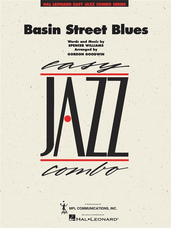 Basin Street Blues  for 4-part wind instruments and rhythm section (jazz combo)  score and parts