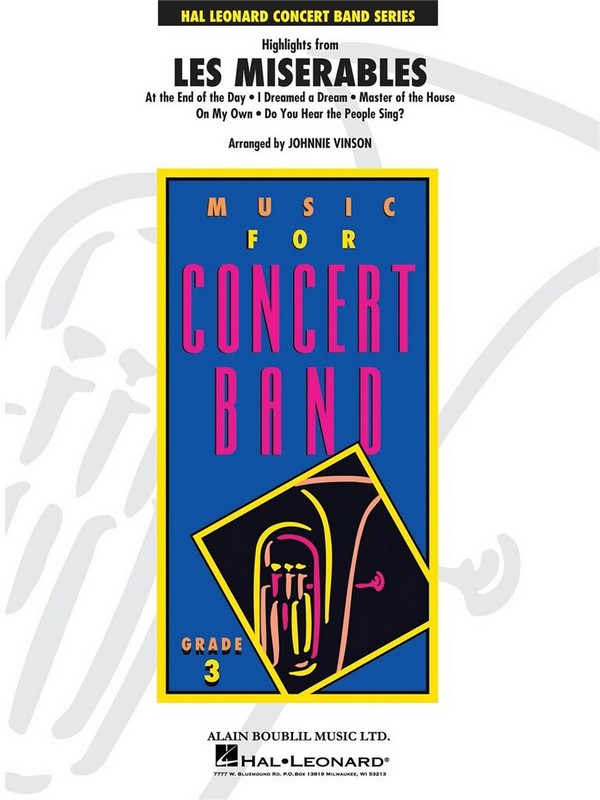 Alain Boublil_Claude-Michel Schönberg_Herbert Kretzmer_Jean-Marc Natel&nbsp;&nbsp;Concert Band&nbsp;&nbsp;Partitur + Stimmen