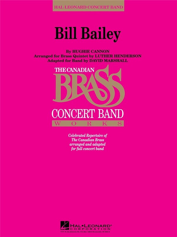 Bill Bailey&nbsp;&nbsp;Concert Band&nbsp;&nbsp;Partitur + Stimmen