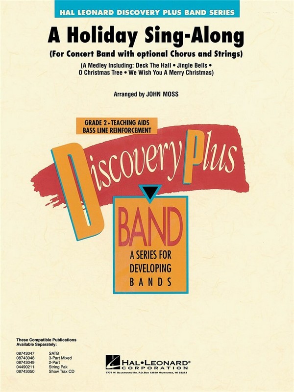 A Holiday Sing-Along&nbsp;&nbsp;Concert Band&nbsp;&nbsp;Partitur + Stimmen