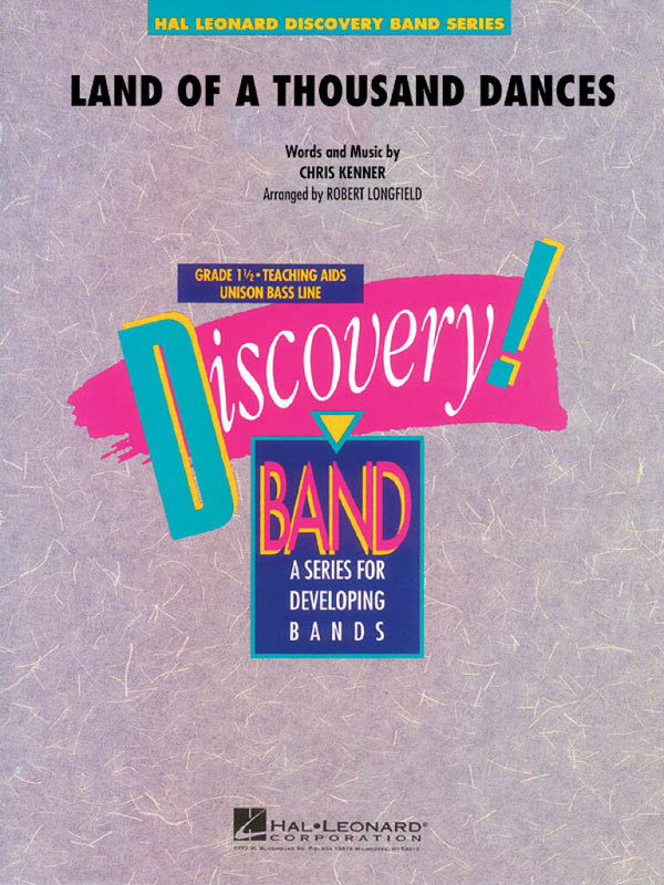 Chris Kenner, Land of a Thousand Dances&nbsp;&nbsp;Concert Band/Harmonie&nbsp;&nbsp;Partitur