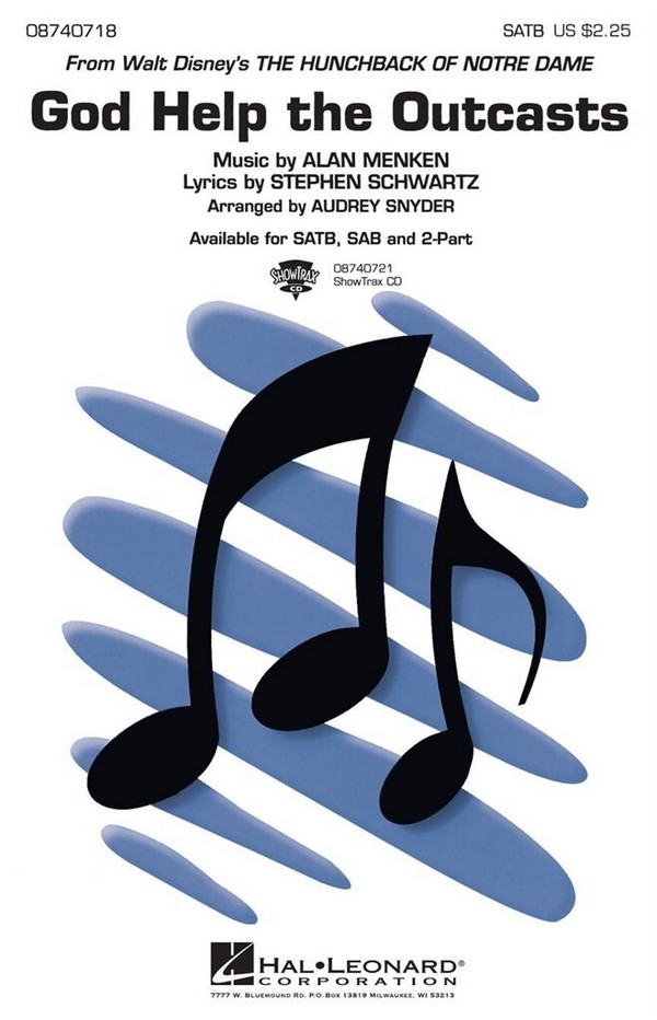 Alan Menken_Stephen Schwartz, God Help The Outcasts&nbsp;&nbsp;SATB and Piano&nbsp;&nbsp;Chorpartitur