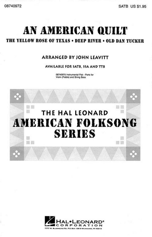 An American Quilt&nbsp;&nbsp;SATB&nbsp;&nbsp;Chorpartitur