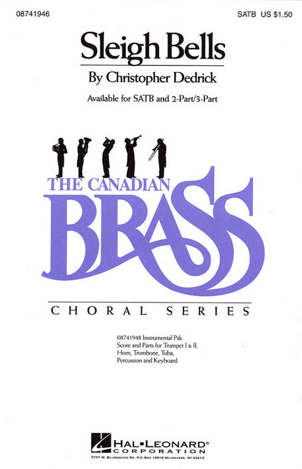 Christopher Dedrick, Sleigh Bells&nbsp;&nbsp;SATB and Piano&nbsp;&nbsp;Chorpartitur