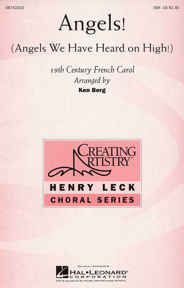 Angels!&nbsp;&nbsp;SSA&nbsp;&nbsp;Chorpartitur