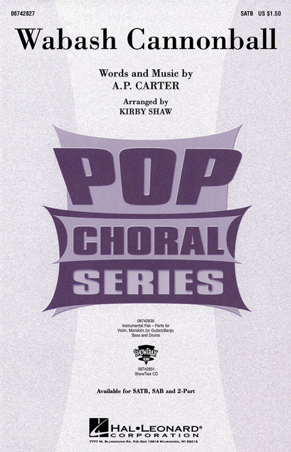 A.P. Carter, Wabash Cannonball&nbsp;&nbsp;SATB&nbsp;&nbsp;Chorpartitur