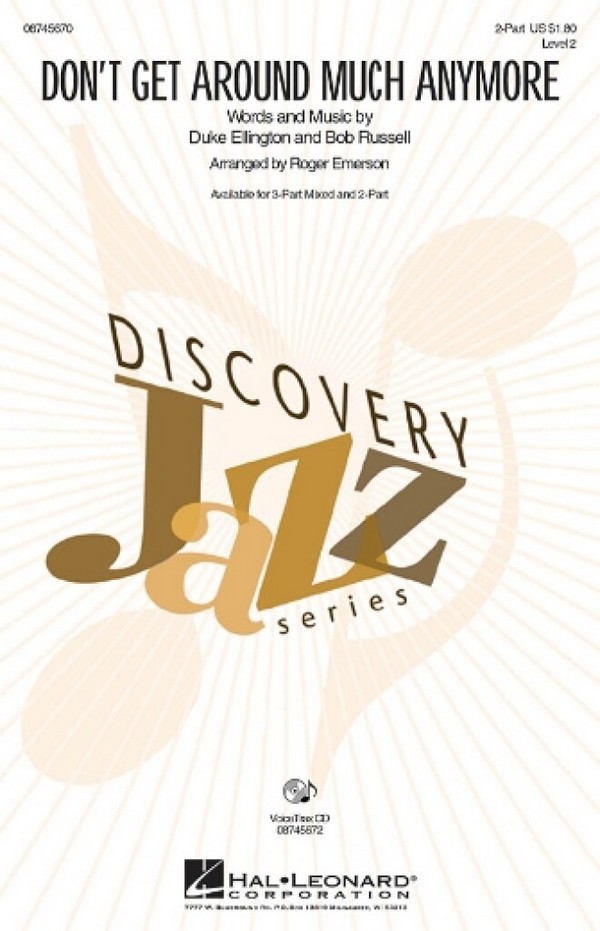 Bob Russell_Duke Ellington, Don't Get Around Much Anymore&nbsp;&nbsp;Chor&nbsp;&nbsp;CD