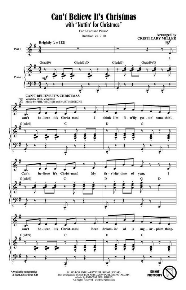 Can't Believe It's Christmas&nbsp;&nbsp;Chor&nbsp;&nbsp;CD