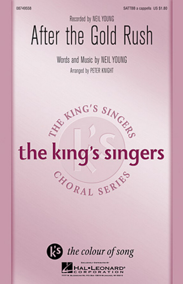 After the Goldrush&nbsp;&nbsp;SATTBB&nbsp;&nbsp;Chorpartitur