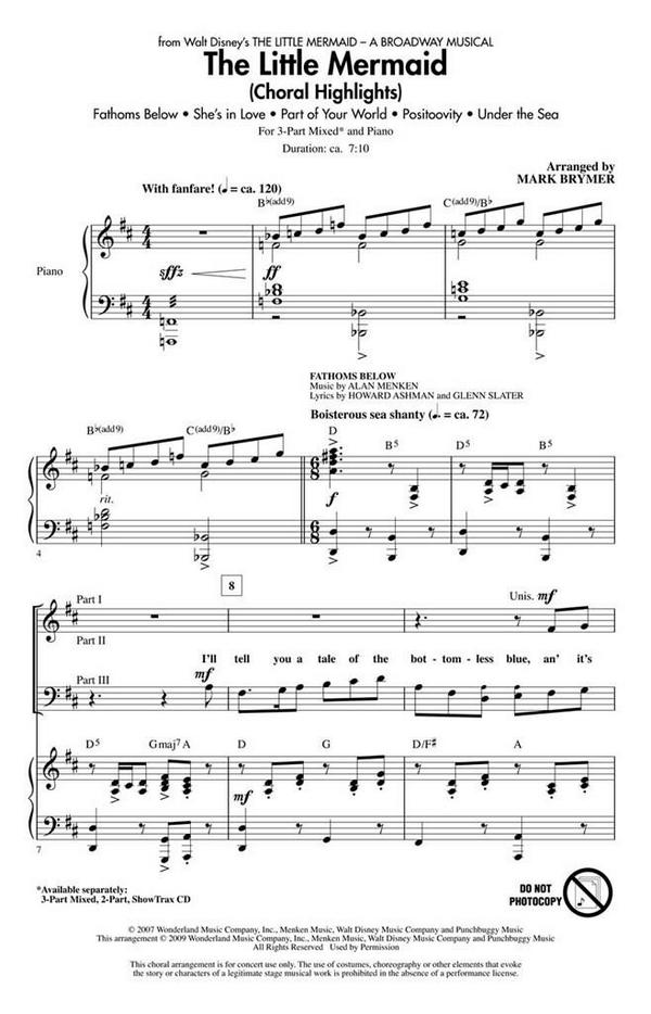 Alan Menken, The Little Mermaid CD&nbsp;&nbsp;Chor&nbsp;&nbsp;CD