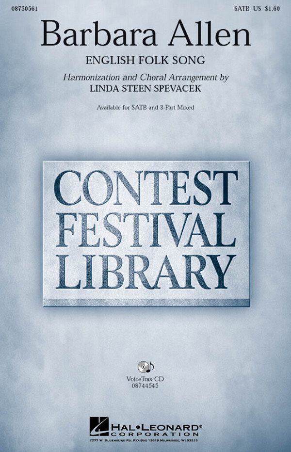 Barbara Allen&nbsp;&nbsp;SATB&nbsp;&nbsp;Chorpartitur