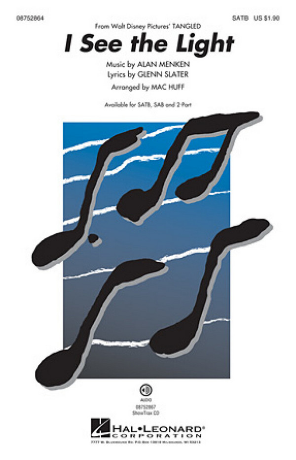 I See the Light from 'Tangled'  for mixed choir and piano  choral score