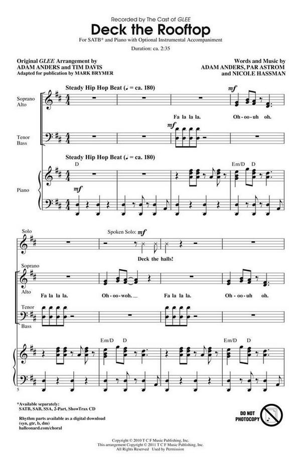 Adam Anders_Nicole Hassman_Par Astrom, Deck the Rooftop&nbsp;&nbsp;Chor&nbsp;&nbsp;CD