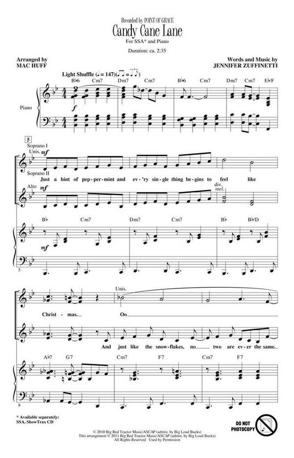 Candy Cane Lane&nbsp;&nbsp;Chor&nbsp;&nbsp;CD