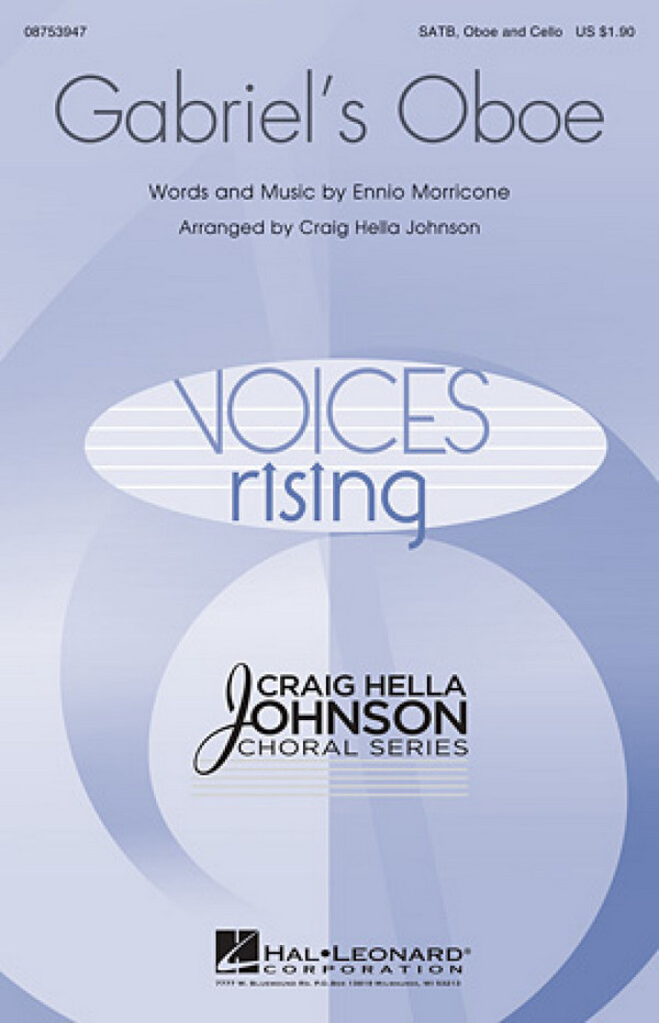 Gabriel's Oboe  for mixed choir, oboe and piano  score