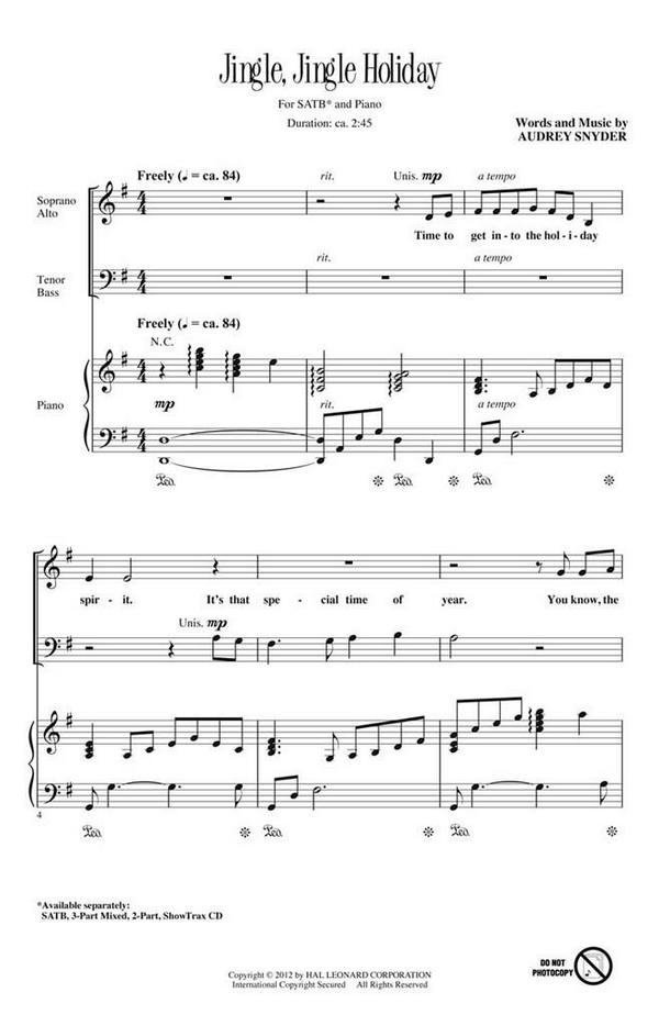 Audrey Snyder, Jingle, Jingle Holiday&nbsp;&nbsp;Chor&nbsp;&nbsp;CD
