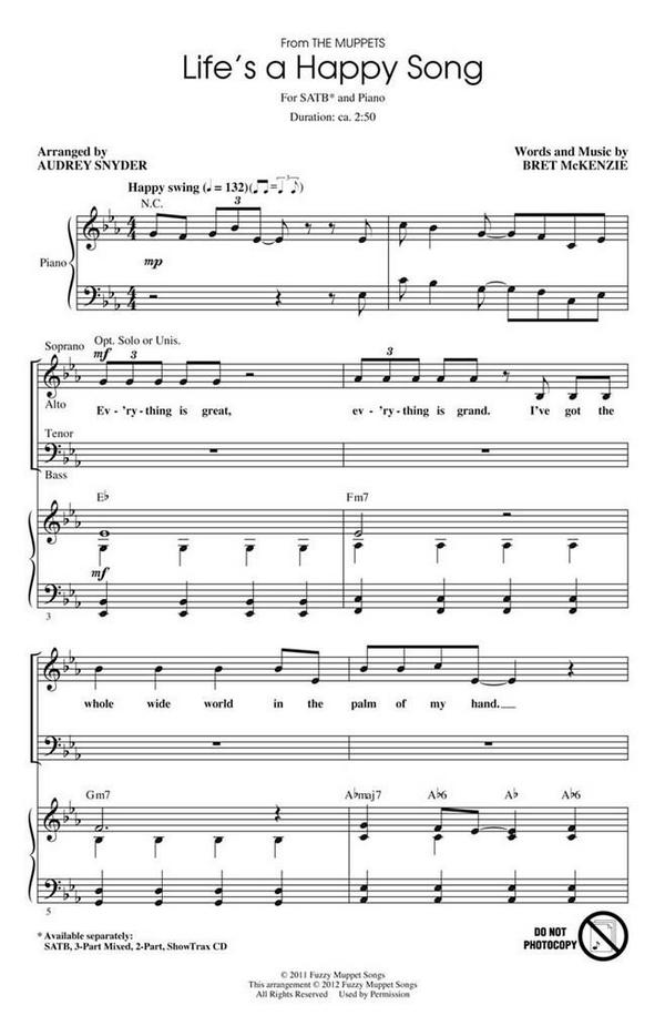 Bret McKenzie, Life's a Happy Song&nbsp;&nbsp;Chor&nbsp;&nbsp;CD