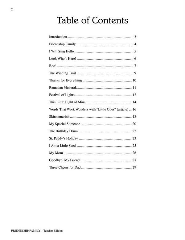 Cheryl Lavender, Friendship Family&nbsp;&nbsp;Chor&nbsp;&nbsp;CD