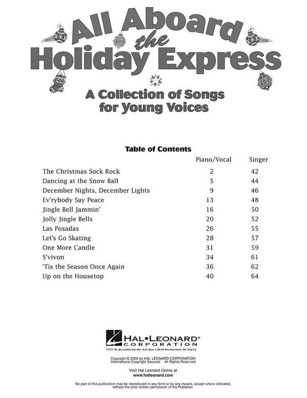 All Aboard the Holiday Express&nbsp;&nbsp;Vocal&nbsp;&nbsp;Buch