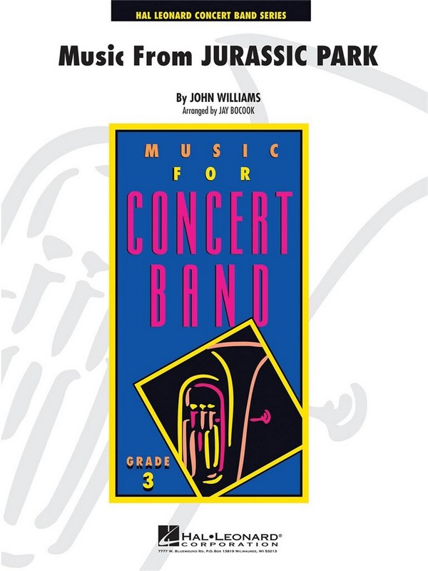 Music From Jurassic Park&nbsp;&nbsp;for concert band&nbsp;&nbsp;score and parts