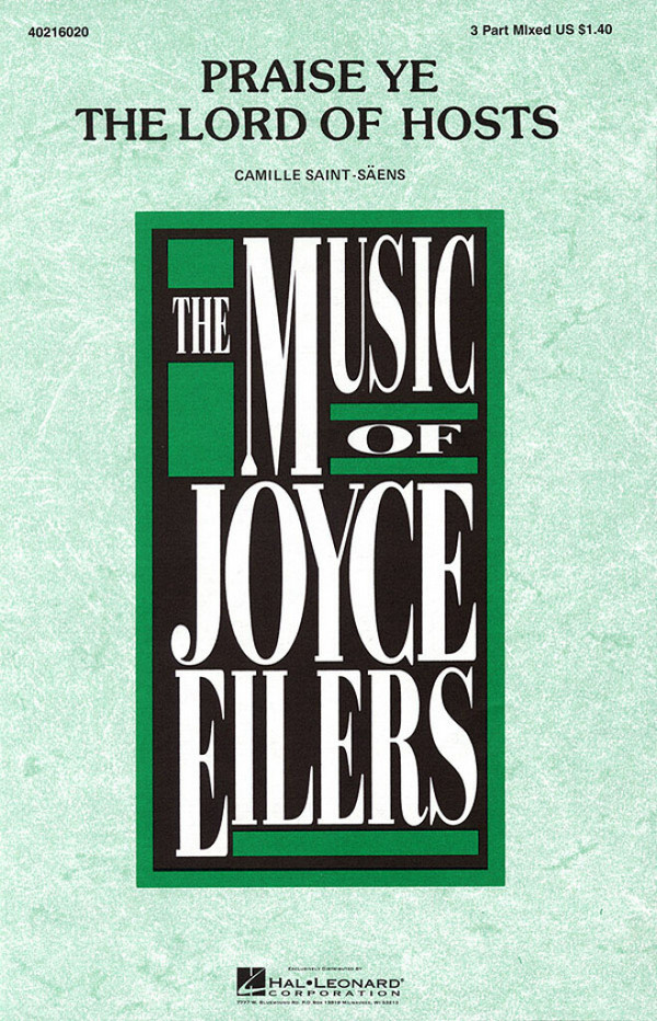 Camille Saint-Saëns, Praise Ye the Lord of Hosts&nbsp;&nbsp;3-Part Choir&nbsp;&nbsp;Chorpartitur