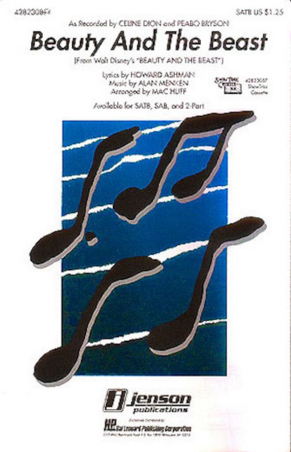 Beauty and the Beast  for female choir and piano  choral score