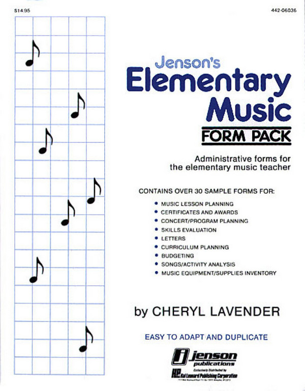 Cheryl Lavender, Elementary Music Form Pack Resource&nbsp;&nbsp;Classroom&nbsp;&nbsp;Buch