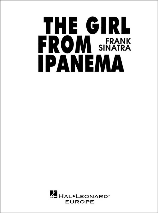 The Girl From Ipanema&nbsp;&nbsp;for piano/vocal/guitar&nbsp;&nbsp;