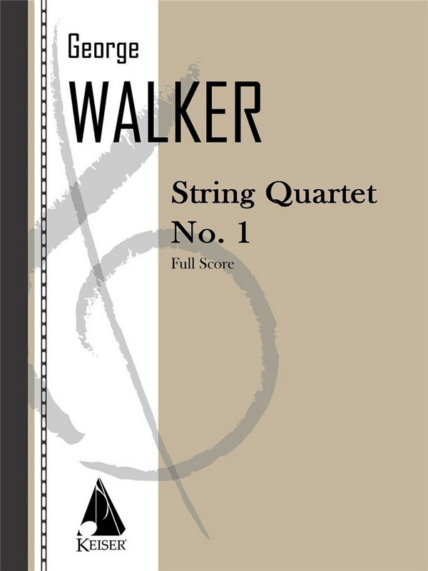 George Walker, String Quartet No. 1&nbsp;&nbsp;Streichquartett&nbsp;&nbsp;Studienpartitur