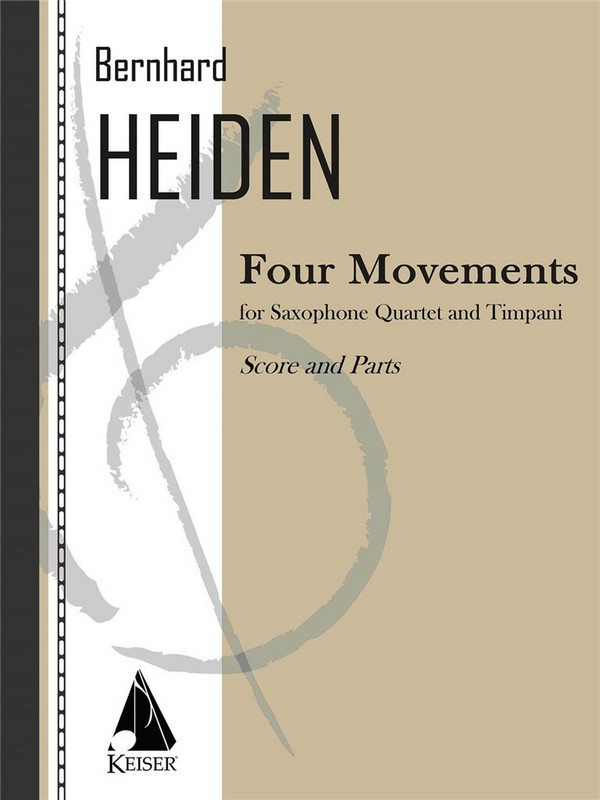 Bernhard Heiden, Four Movements&nbsp;&nbsp;Woodwind Quartet and Timpani&nbsp;&nbsp;Partitur + Stimmen