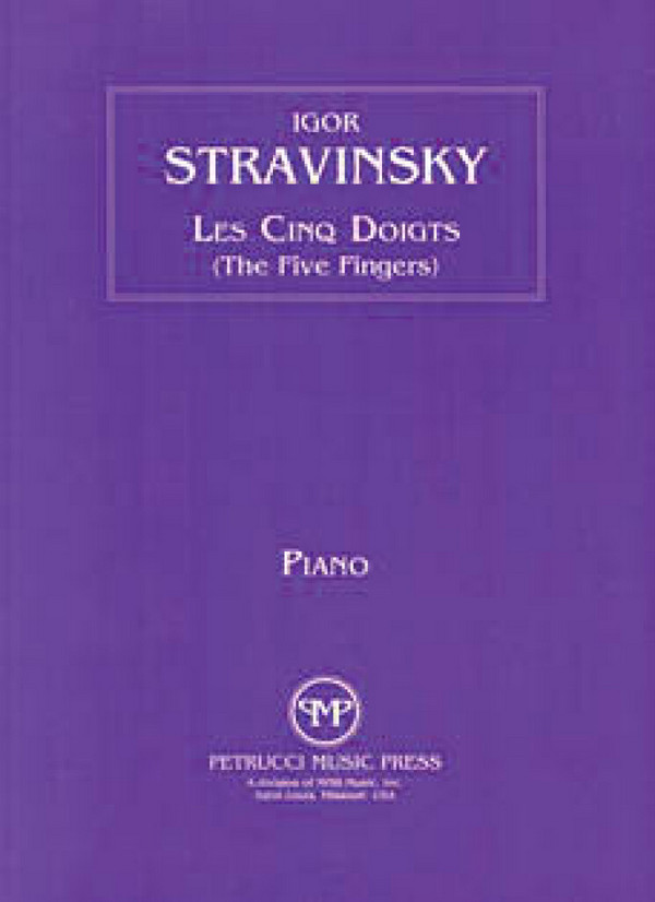 Igor Stravinsky, Les Cinq Doigts&nbsp;&nbsp;Klavier&nbsp;&nbsp;Buch