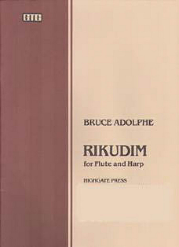 Bruce Adolphe, Rikudim for Flute and Harp&nbsp;&nbsp;Flute and Harp&nbsp;&nbsp;Stimmen-Set