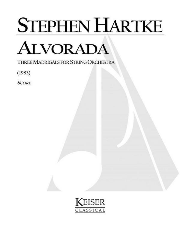 Stephen Hartke, Alvorada&nbsp;&nbsp;Streichorchester&nbsp;&nbsp;Partitur